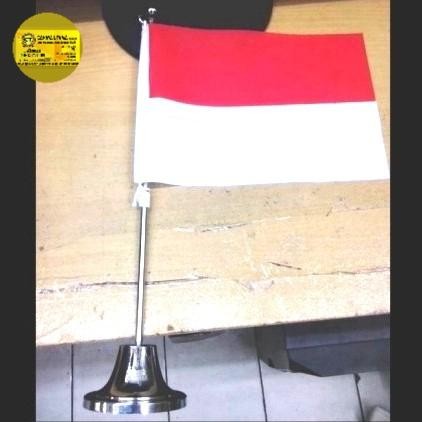 Terlaris Bendera Merah Putih Meja / Bendera Merah Putih Tiang Stenlis / Bendera Merah Putih + Tiang