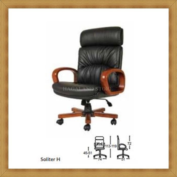Kursi Kantor Kursi Direktur Direksi Savello Soliter Hk - Leather