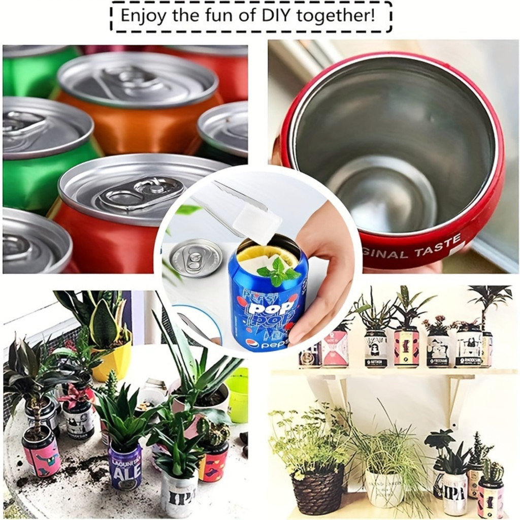 

Hand Held Can Opener with Smooth Edge, Easy and Safe Manual Side Cut Can Opener for Camping, with