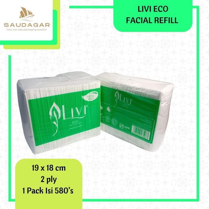 

Tissue Wajah Livi / Tisu Livi Eco Facial Refill / Tisue 2ply