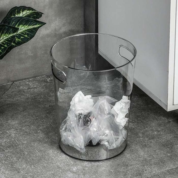 

TECHAKU Tempat Sampah Transparan Minimalis Aestethic Estetik Tempat Sampah Meja Kantor Kamar Mandi
