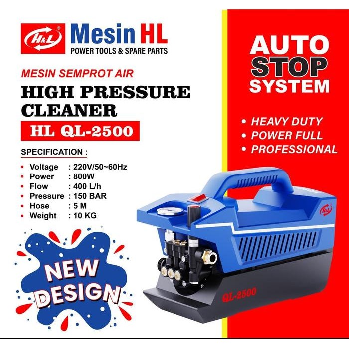 Jet Cleaner H&L QL250 QL 2500 Mesin Cuci Steam Motor Mobil AC