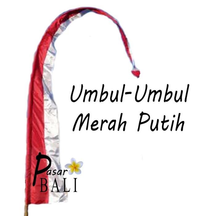 Umbul-Umbul Bali Merah Putih Uk. 3M Kain,Umbul-Umbul Terlaris