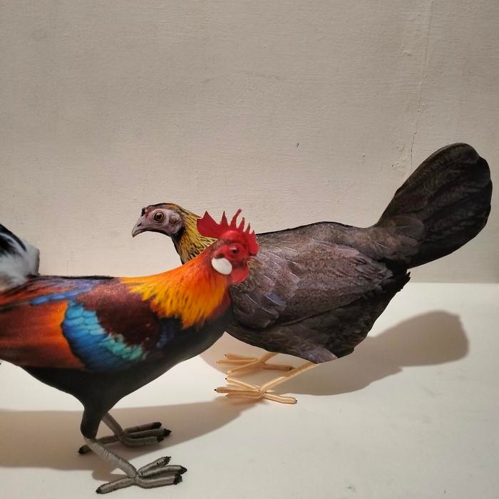 Boneka Patung Jontrot Ayam Hutan Pasti Ori