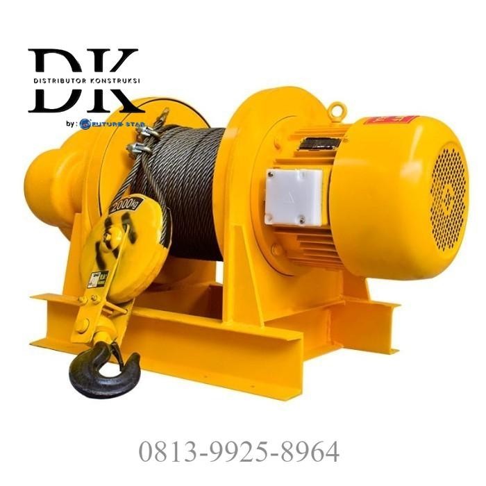 READY DK Electric Winch Hoist 1 - 5 Ton / Katrol Elektrik 100 Meter