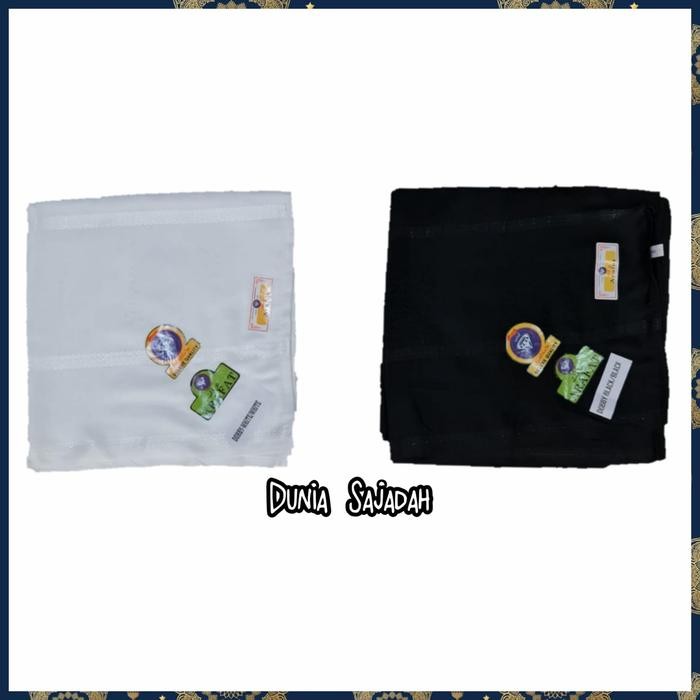 Sorban India Arafat Hitam Putih Non Rumbai / Sorban Imamah Putih Hitam