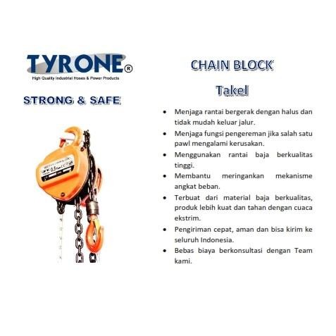 1 ton x 15 meter Katrol / Chain Block / Takel