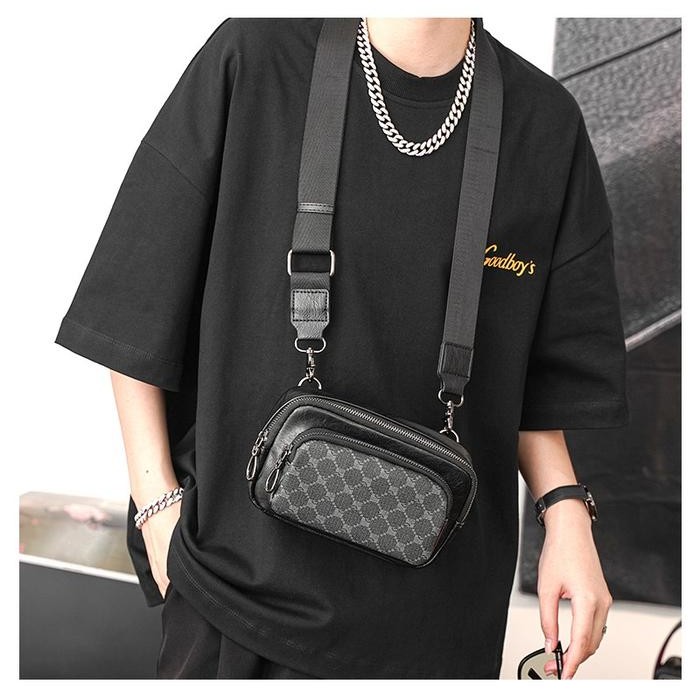 Leather Concept Liloblack Tas Selempang Pria Kulit Tas Kulit Cowok Tas Pria Tas Jalan Lilo Cowok