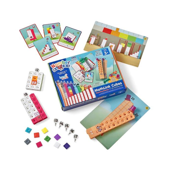 hand2mind Numberblocks MathLink Cubes 11-20 Activity Set, 30 Numberblo