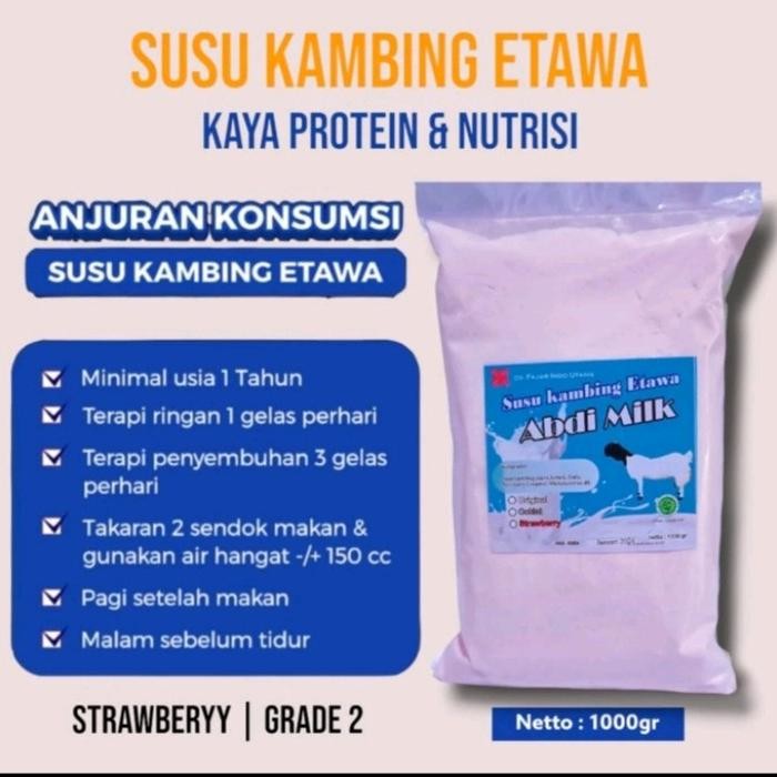 

Susu kambing etawa abdi milk grade 2 - strawberry susukambing viral
