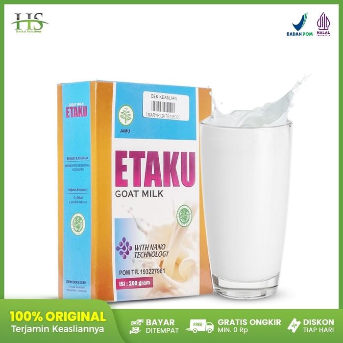 

Etaku Goat Milk 100% Original - Susu Bubuk Kambing Etawa Asli sudah BPOM & HALAL