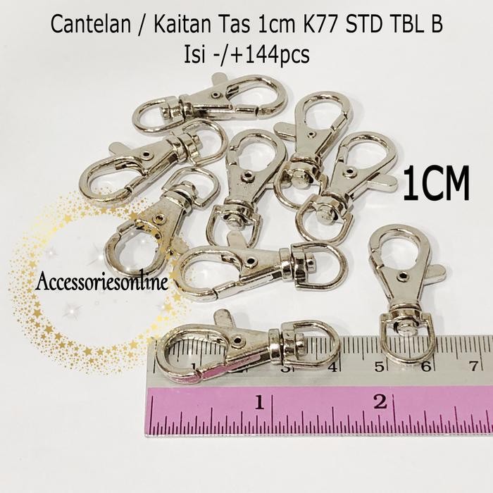 Cantelan Tas / Kaitan Tas / ID CARD 1 cm (K77 STD TBL B PerGross NKL