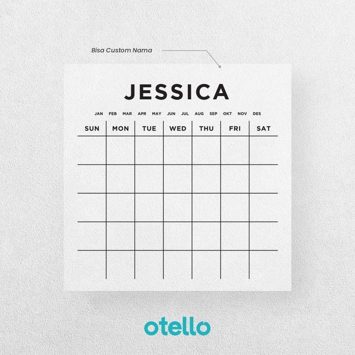 Custom Monthly Planner Akrilik Wall Planner Kalender Acrylic Planner