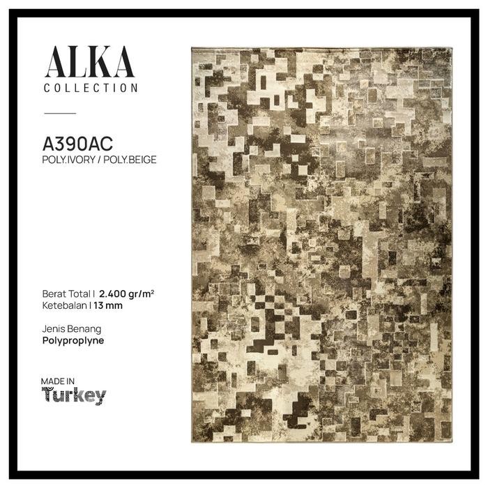 Karpet Permadani Turki Motip Nimalis Abstrak Uk 200X300