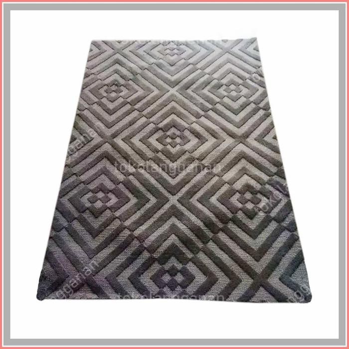 Arthome Karpet Rajutan 140X200Cm - Abu-Abu