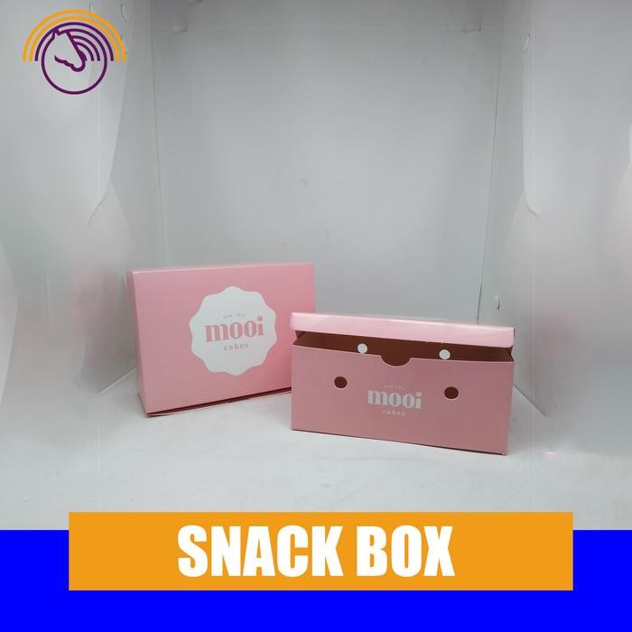 Snack Box - Kotak Snack Kertas - Kotak Kue - Size M - Custom Kode 942