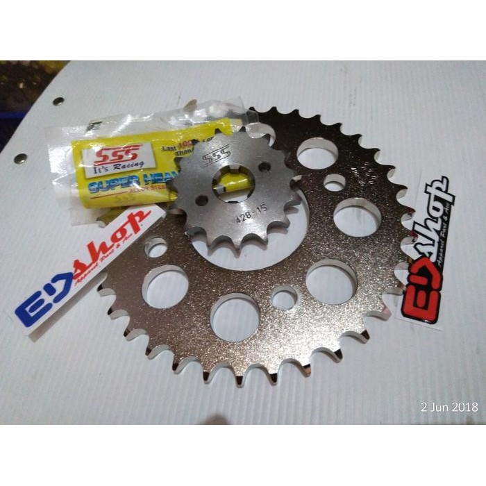 Gear 428 SSS 35 UP DEPAN BLKG MEGAPRO GL PRO VERZA SONIC