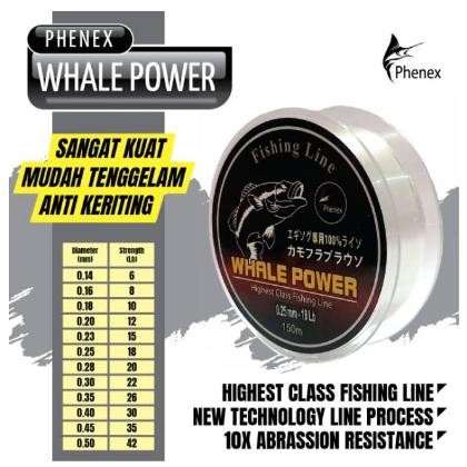 Senar Pancing Laut Kuat Phenex WHALE POWER