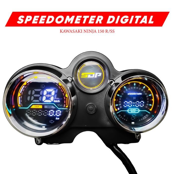 Speedometer Digital NINJA 150 R SS PNP Custom Motor Indikator Lengkap *