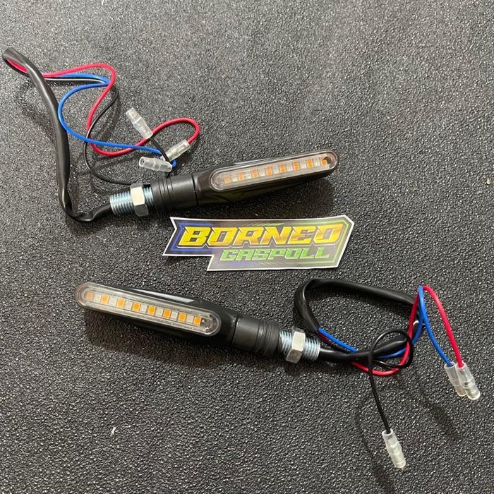 Lampu sen LED variasi klx crf rx king ninja gl tiger vixion dll model running / lampu sein motor