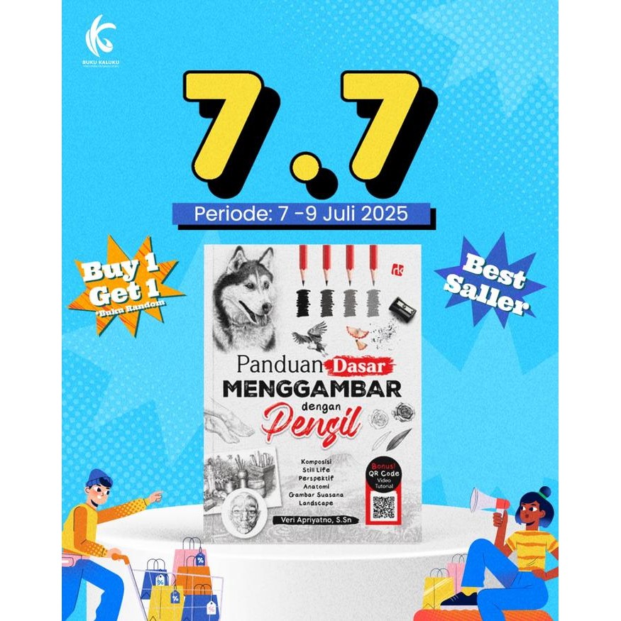 

Buku Mewarnai - Panduan Dasar Menggambar Dengan Pensil - Veri Apriyatno, S.Sn - Ruang Kata