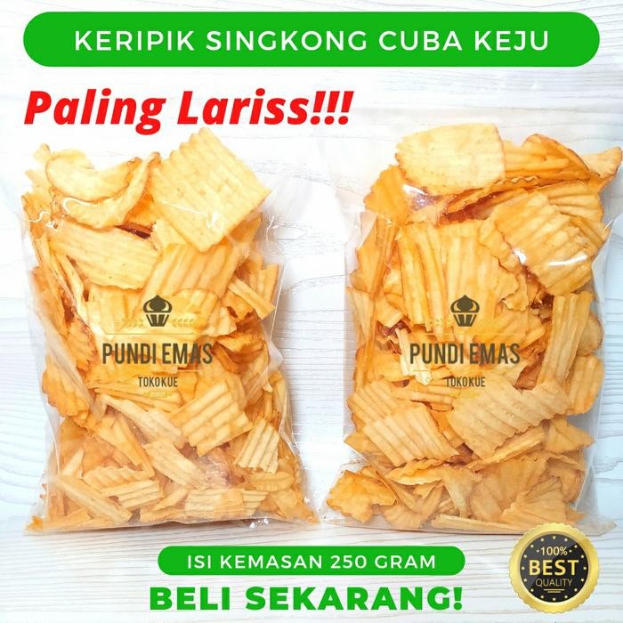 

New CHUBA KEJU KERIPIK SINGKONG KEJU / KRIPIK CHUBA SNACK KILOAN 250 GRAM