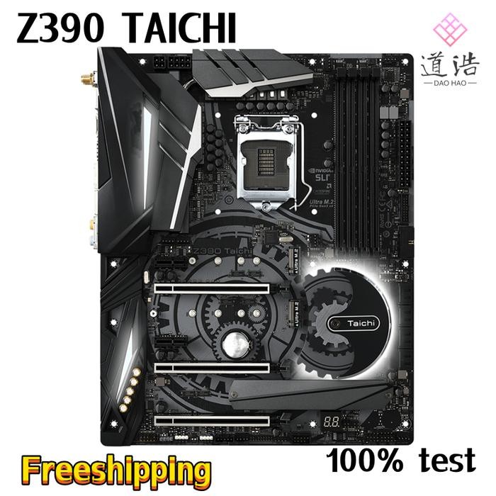 For Asrock Z390 Taichi Motherboard 128GB HDMI M.2 LGA 1151 DDR4 ATX Z390 Mainboard 100% Tested Fully