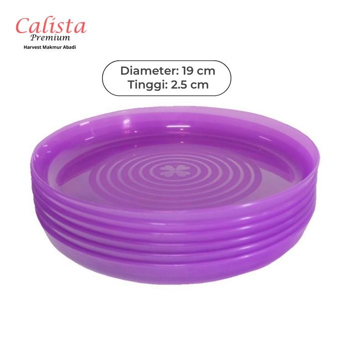 [CALISTA] PIRING SHIGA PIRING SET ISI 6 PCS PIRING PLASTIK MURAH PIRING MAKAN SAJI PIRING MANGKOK