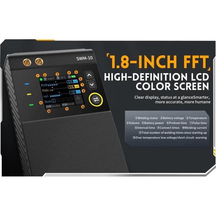 FNIRSI SWM-10 HANDHELD BATTERY SPOT WELDER PORTABLE WELDING MACHINE TERMURAH