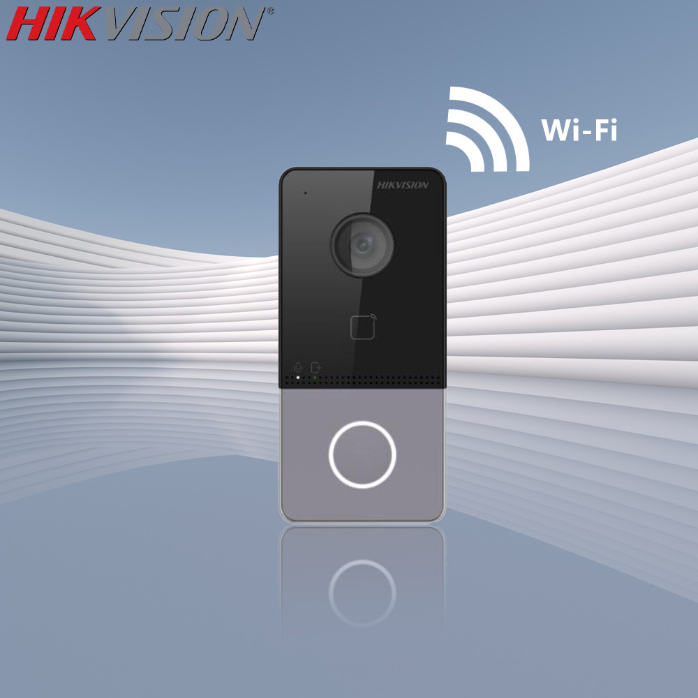 Hikvision DS-KIS603-P(C) Video Intercom Kit Built-in Mic DS-KV6113-WPE1(C) Doorbell DS-KH6320-WTE1