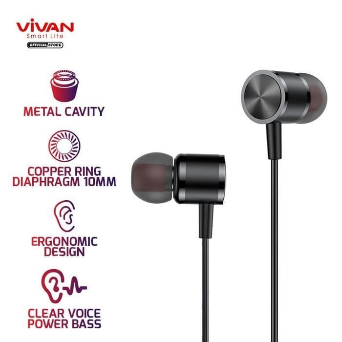 VIVAN Q11S Headset Earphone Android / Bass New Diaphragm