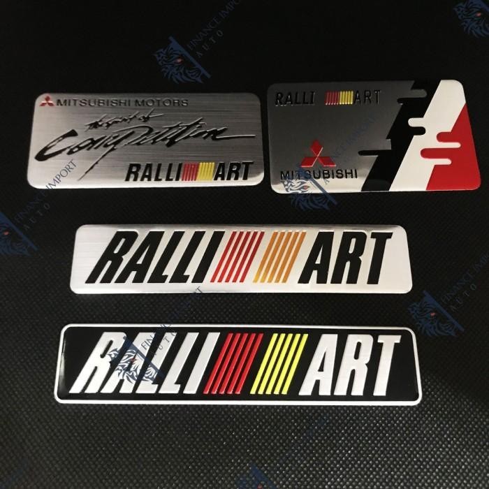 BEST EMBLEM 3D RALLIART MITSUBISHI PAJERO SPORT OUTLANDER XPANDER LANCER