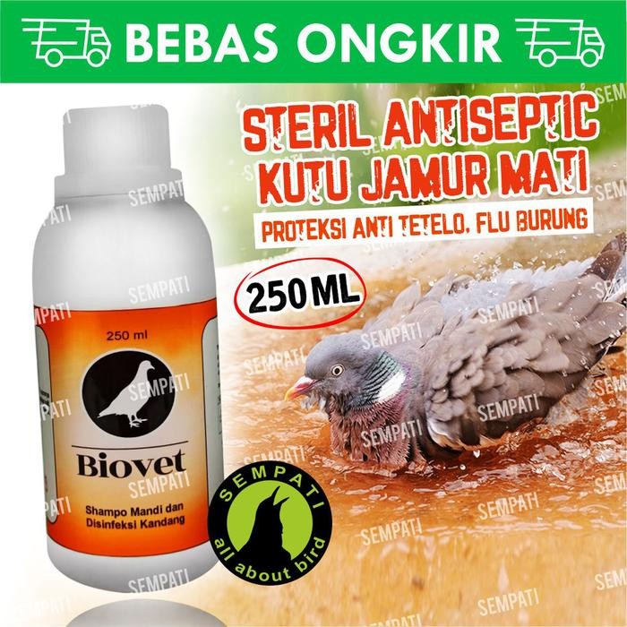 Shampo Burung Biovet Viest Sampo Merpati Disinfektan Kandang Shmbi