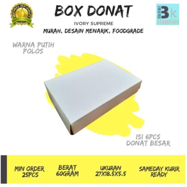 Box Donat , Dus Donat , Kemasan Donat Polos Kode 323