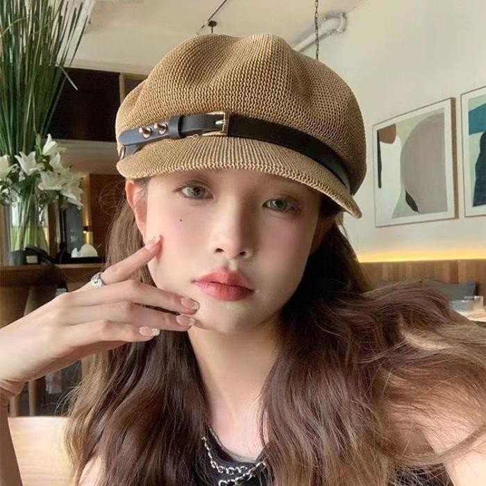 Caliloops Topi Baret Premium Rajut Wanita Dewasa Korean Style Soyeon