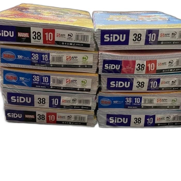 

Terlaris- Buku Tulis Sidu 38 Lembar 1 Pack (Isi 10 Buku)