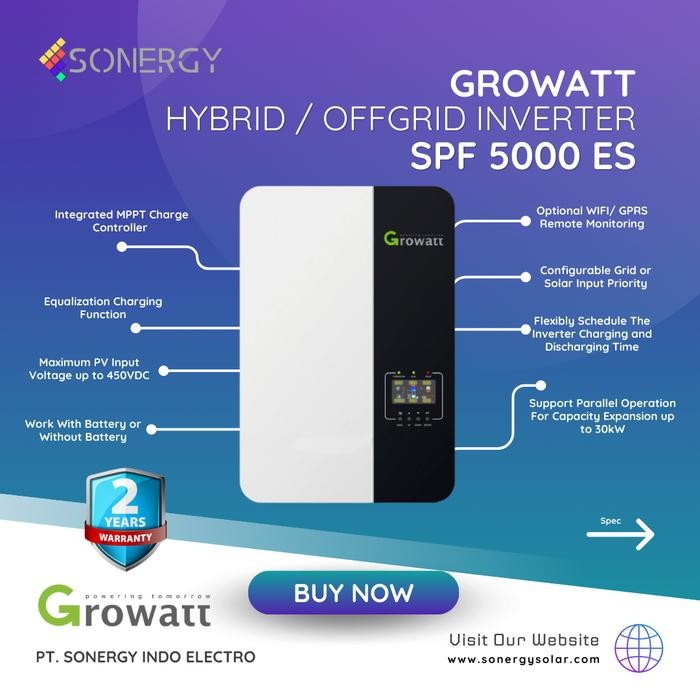 Terhemat Hybrid / Offgrid Inverter Growatt Spf 5000 Es