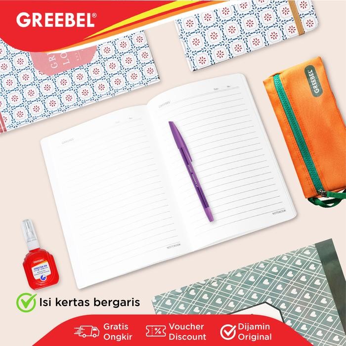 

Terlaris- Greebel Note Book 80100 A5O 18 / Agenda/Planner Lucu Unik/Buku Catatan Spiral Note Book