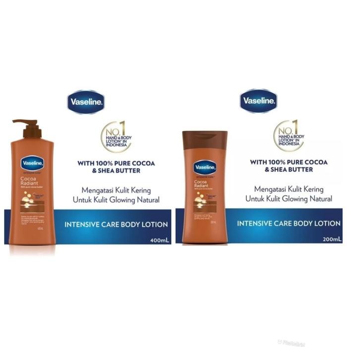 Vaseline Intensive Care Body Lotion Cocoa Radiant / Glow / Night Repair 400ML / 200ML Perawatan