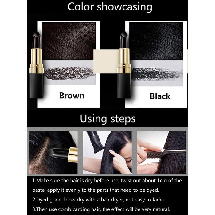 Lipstik Cat Rambut Uban Penghitam Pewarna Rambut