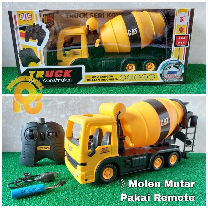 Mainan Truk Rc Molen Jumbo Remote Control Mobil Mixer