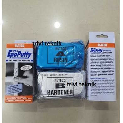 lem porting resin hardener epoxy eco 500gram,alteco adhesive epo putty