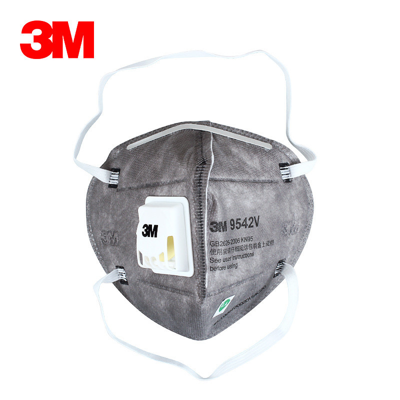 20pcs/Lot 3M KN95 9541V/9542V Disposable Black Mask Anti-particulate Carbon Respirator with Valve