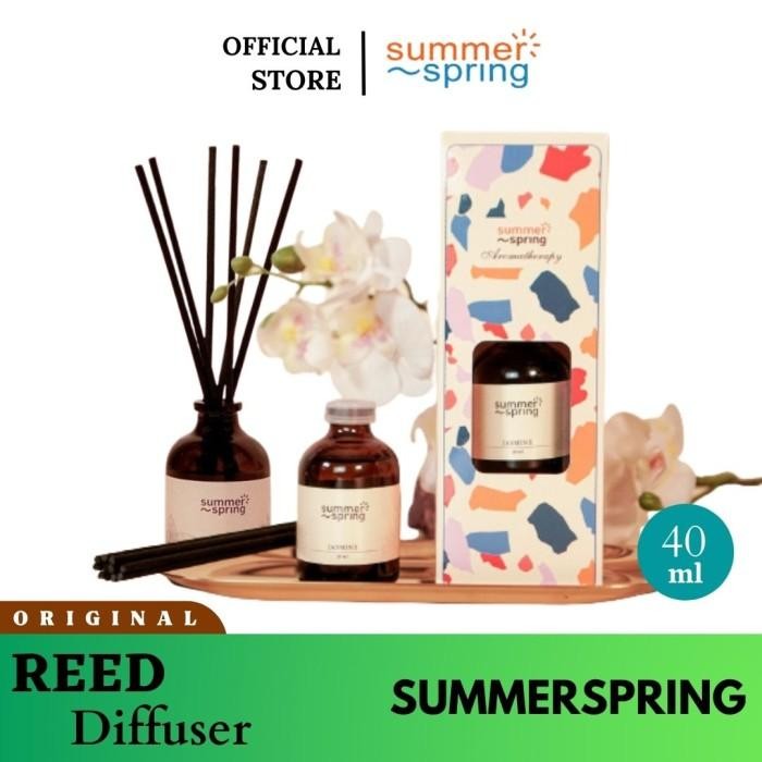 (Expert) Reed Diffuser Summerspring Aromatherapy Humidifier Essentials Oil 40ml