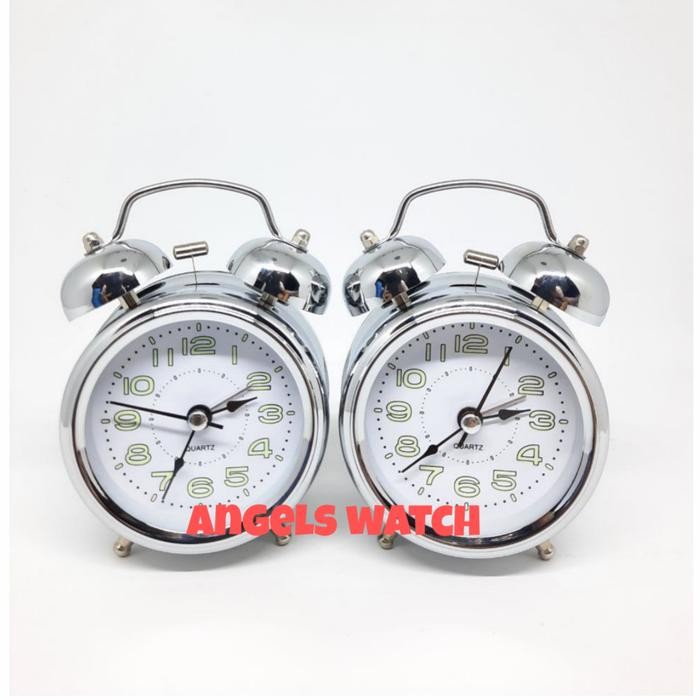 Jam Weker Kring Besar Nyaring/ Jam Meja Weker Alarm Kring Kuping