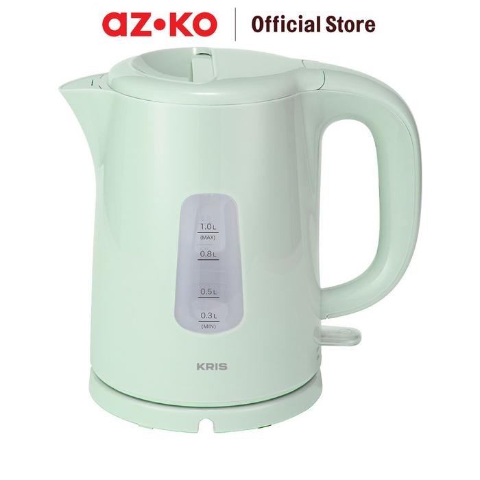 AZKO Kris 1 ltr Teko Listrik Plastik Ceret Food Grade Ketel Air Elektrik Electric Kettle Wadah Masak