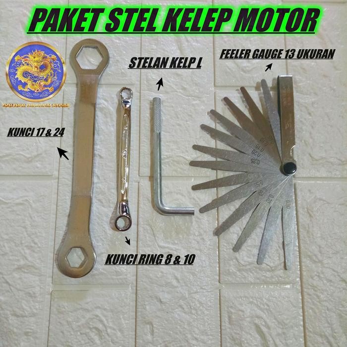 Paket stel klep motor / alat setel kelep motor