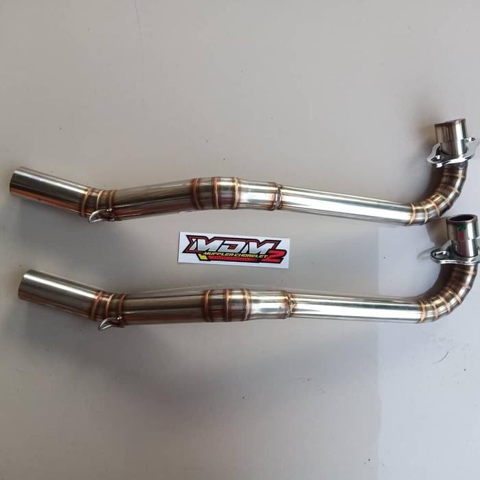 pipa leher kenalpot tsukigi wave125 karisma leher vnd