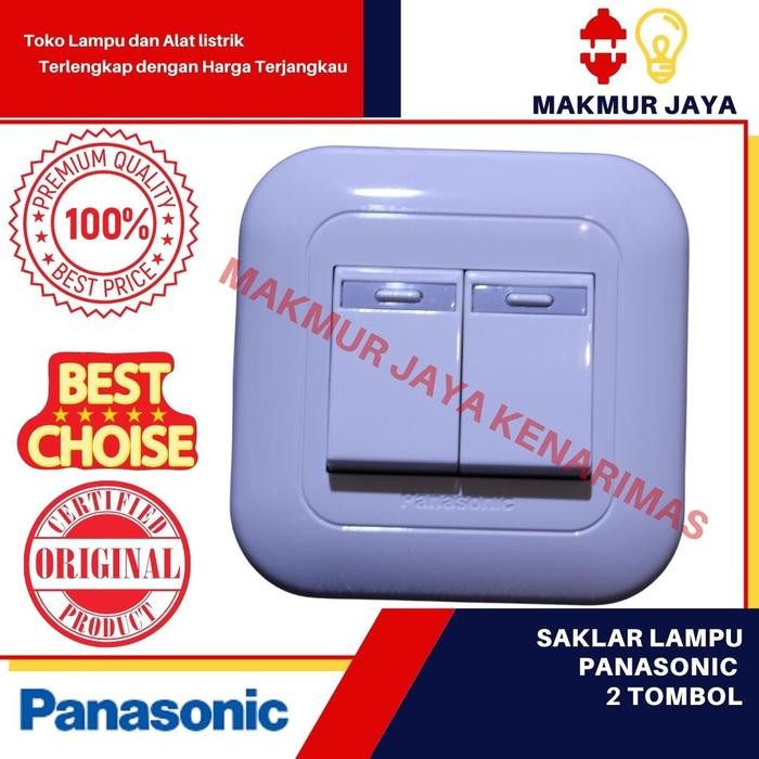 (Expert) Panasonic saklar isi 2 tombol/saklar seri panasonic /