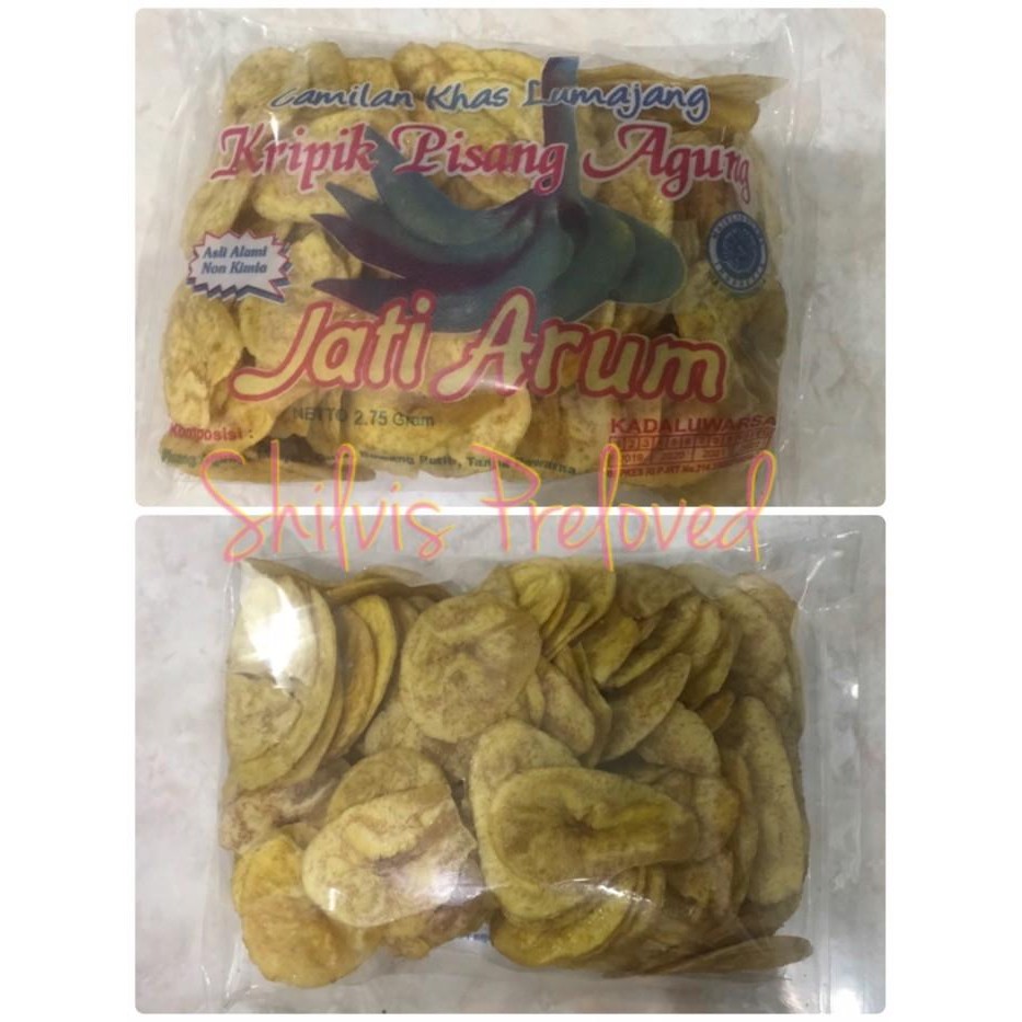 

(Expert) Keripik kripik pisang agung Jati Arum oleh-oleh khas Lumajang